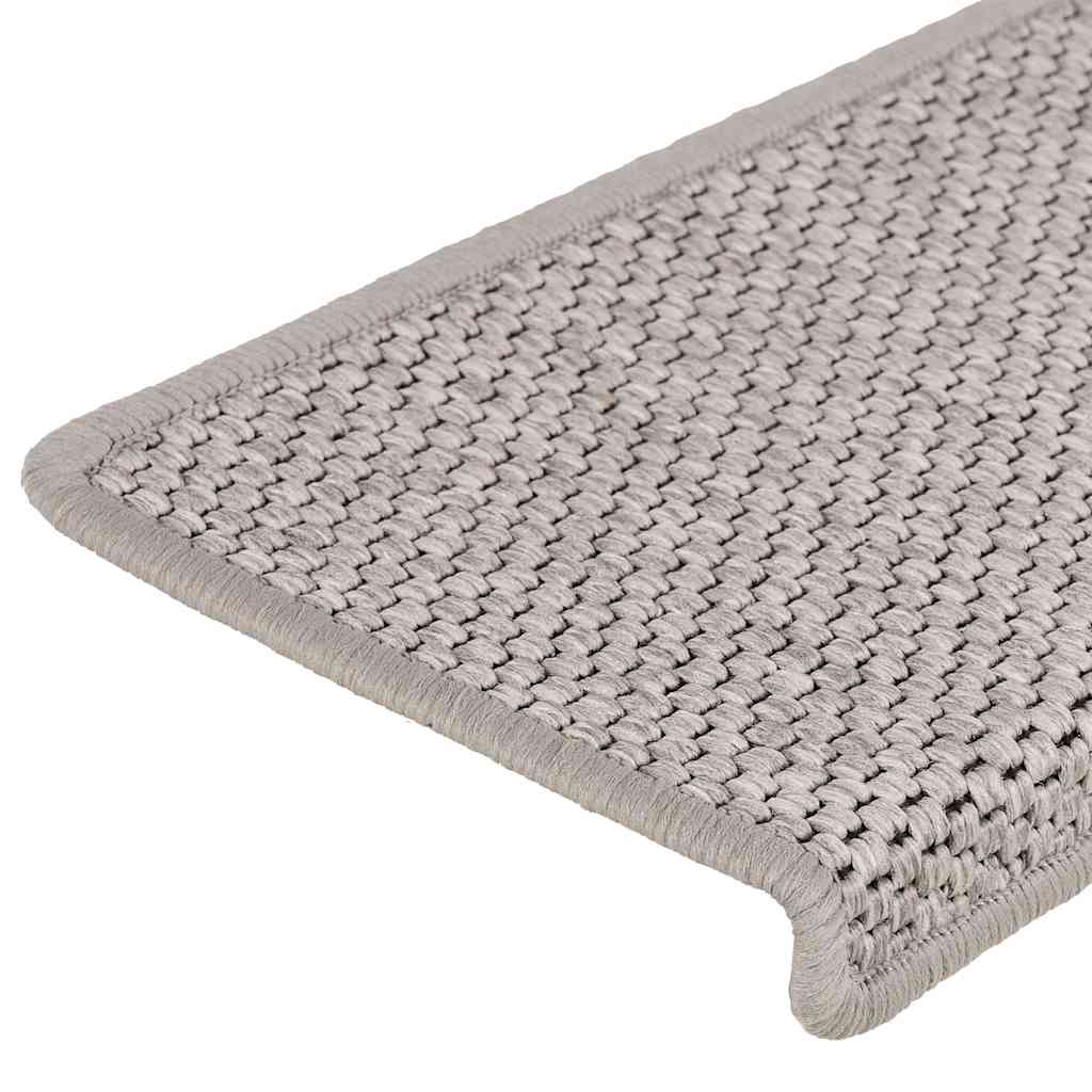   Self-Adhesive Stair Mats, Sisal Look, 15 Pieces, 65x  