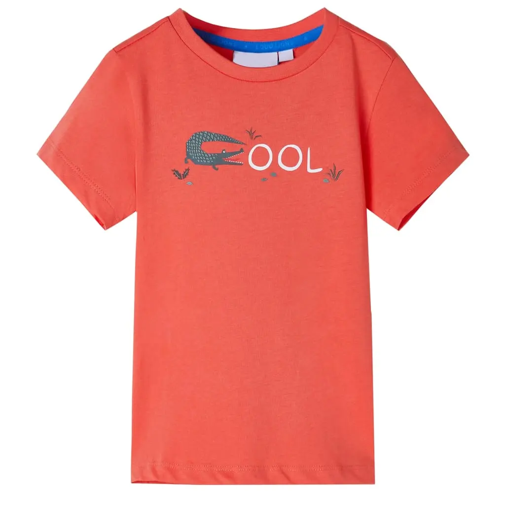 Children's Short-sleeved Shirt, Light Red, Size 116