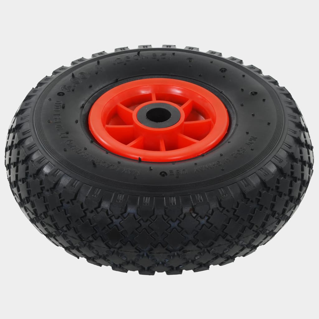 Sack Truck Wheels 2 pcs. Rubber 3.00-4 (245×82)