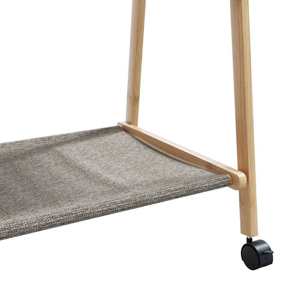   Clothes Rack with Shelves and Wheels 96x45.5x155.5 cm