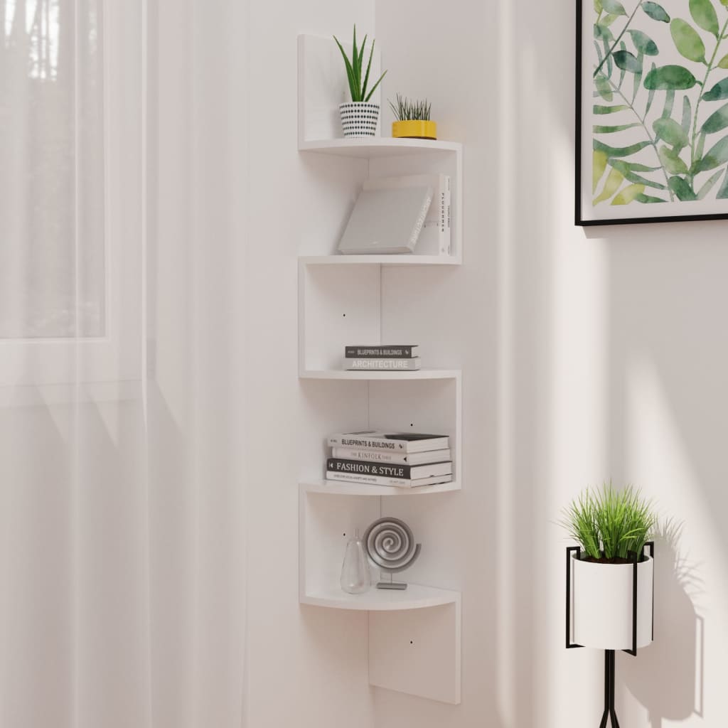 Corner Wall Shelf, Engineered Wood, picture 7 of 7