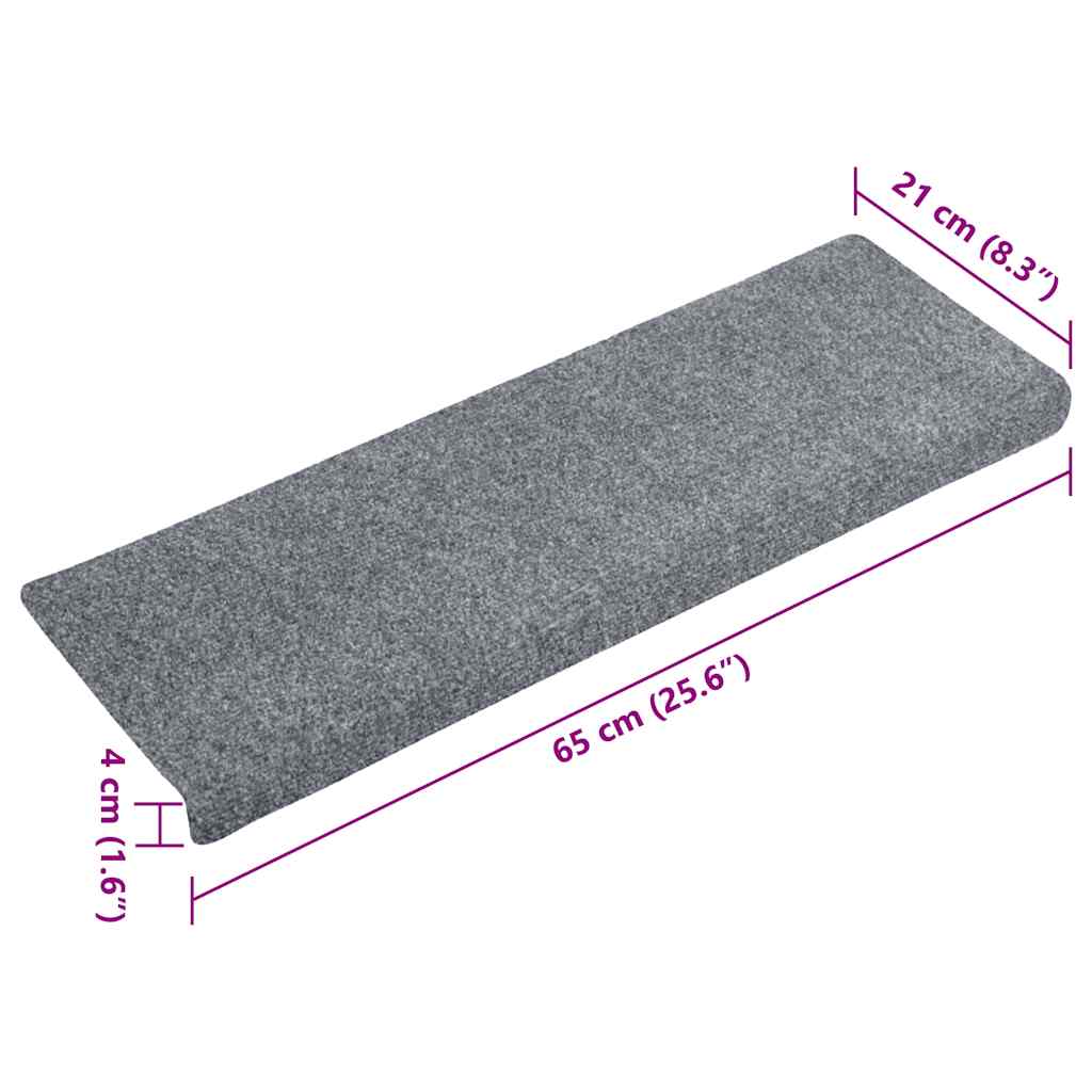   Self-Adhesive Stair Mats, 15 Pieces, 65x Rectangular Edge