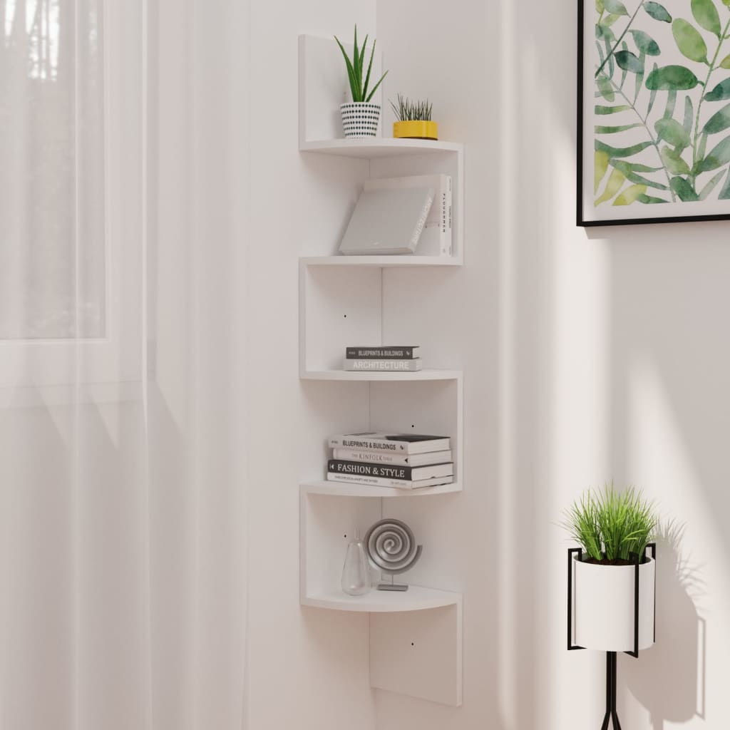 Corner Wall Shelf, Engineered Wood, picture 5 of 7