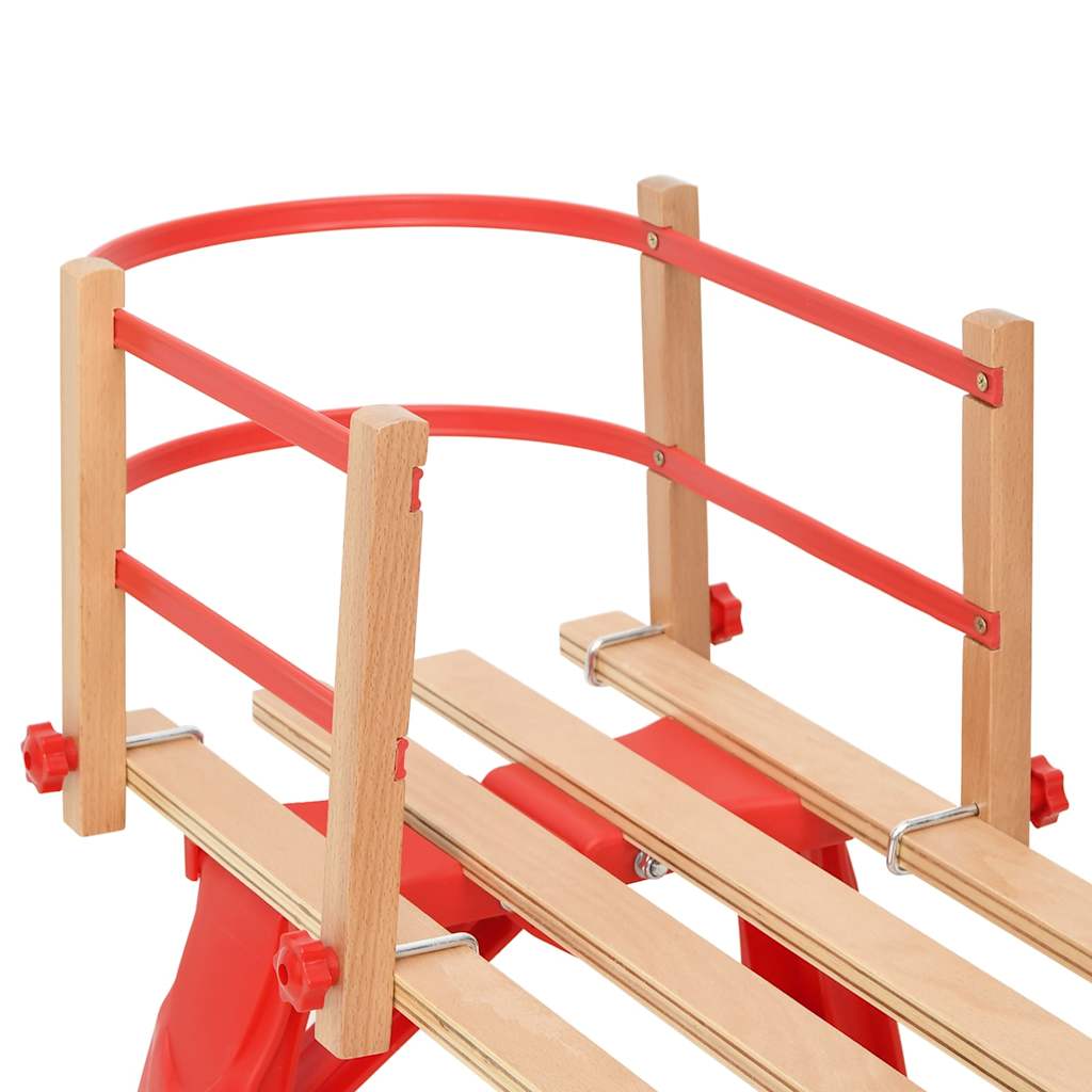 backrest for sleds, plywood,   backrest for – Red