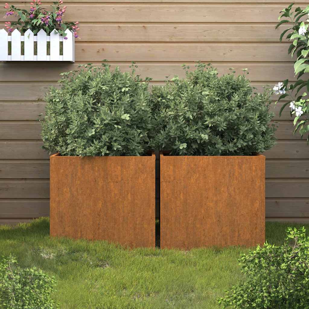   planters, 2 pcs., 49x Corten steel   planters