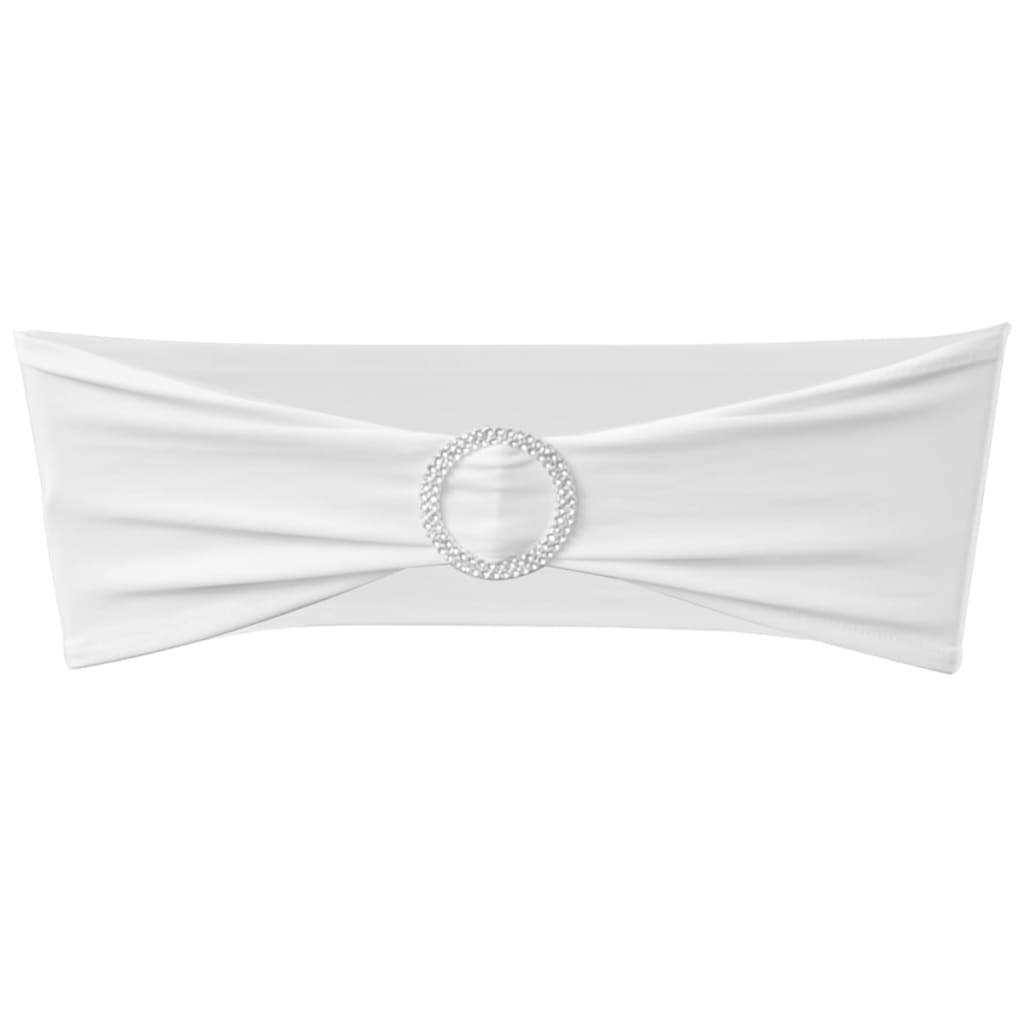 25 x Chair Sash Stretch Bows + Diamond Buckle