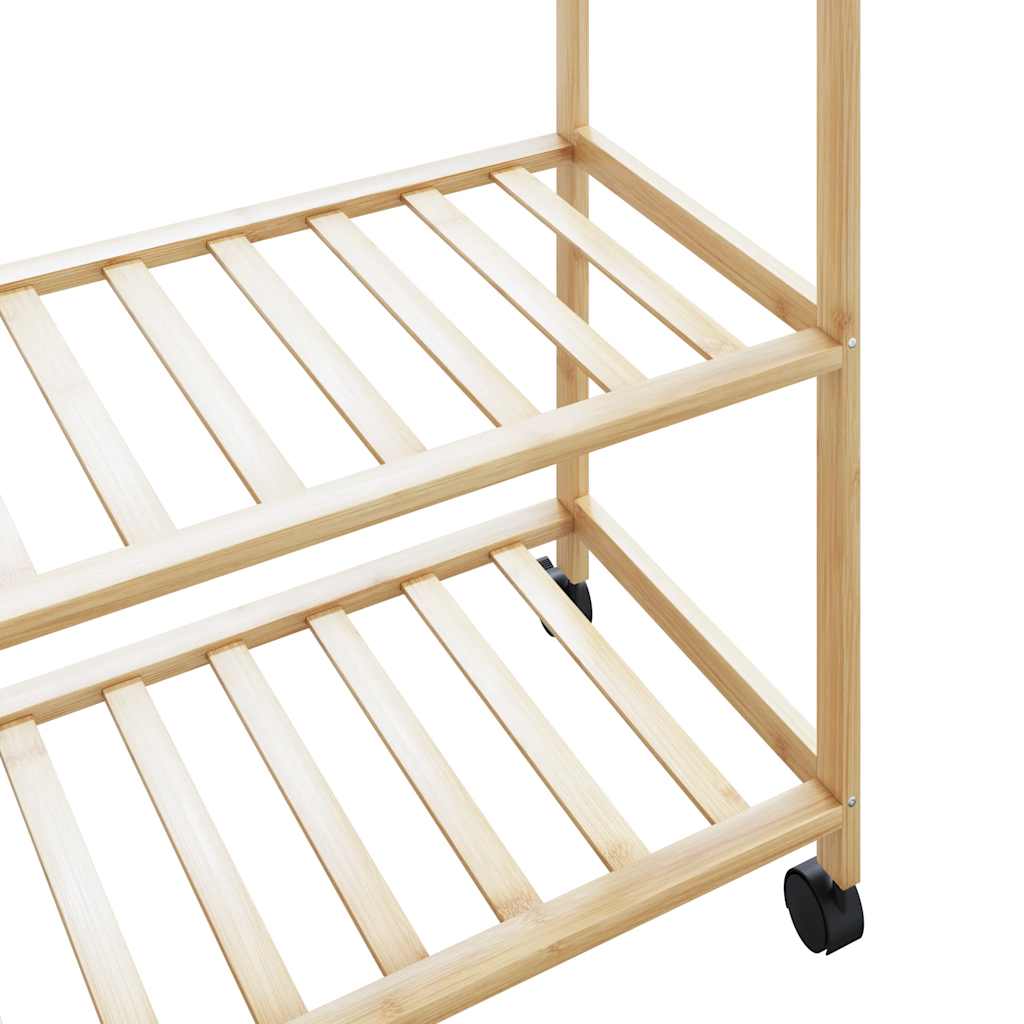   Clothes Rack with Shelves and Wheels 90x40x179.5 cm