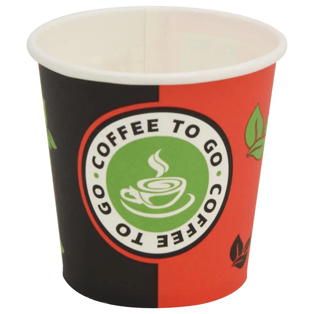 1000 pcs. Disposable Coffee Cups Cardboard 120 ml (4