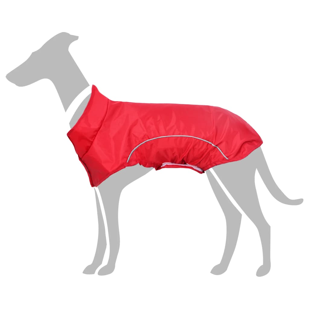 Hunde-Regenmantel mit reflektierenden Streifen, Polyester, Größe S_voghion.com