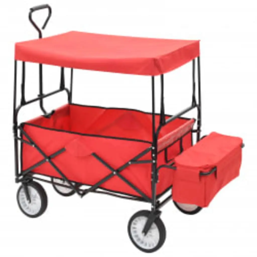 Folding Handcart with Sun Canopy Folding Handcart
