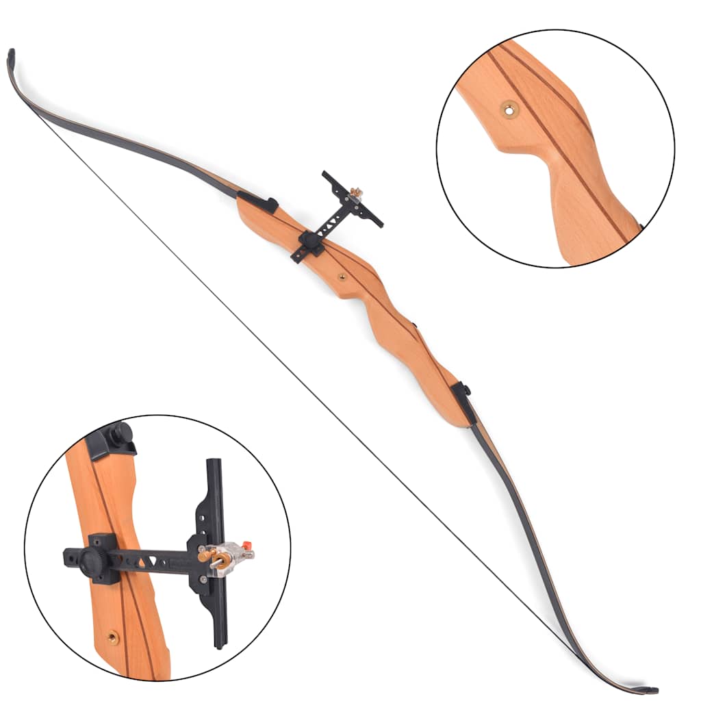 Recurve Bow for Adults 68″ 32 lb – Black, 32 lb