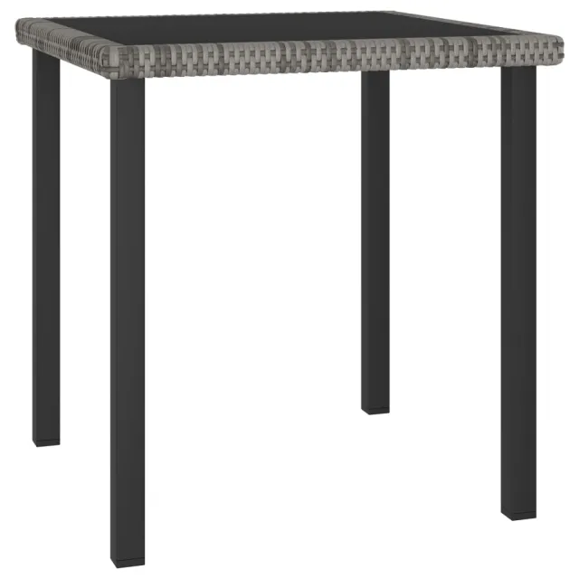 Garden Dining Table 70x Poly Rattan Garden Dining Table 180x Gray - Shop at LoveMi