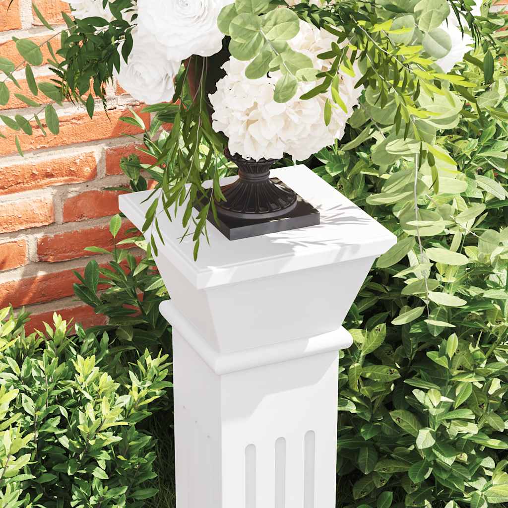 Antikweißer Pflanzenständer aus MDF für elegante Blumen- und Pflanzenpräsentation_voghion.com