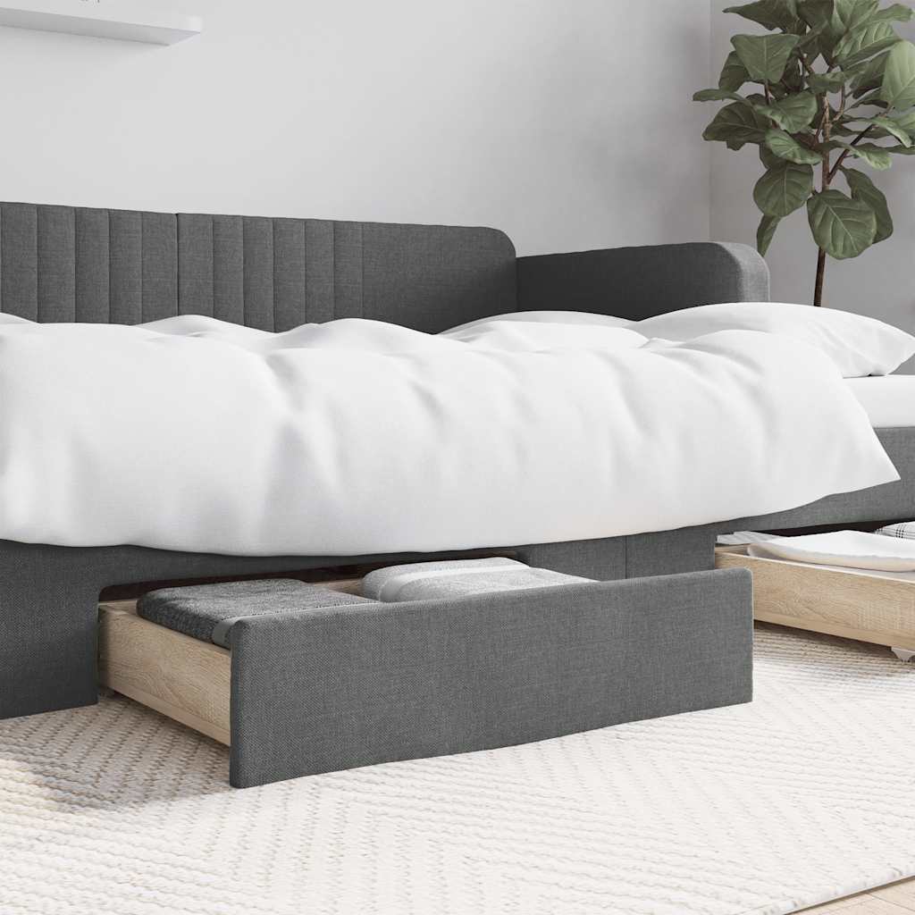 bed drawers, , made of wood based material and bed drawers Dark Grey - Shop at LoveMi