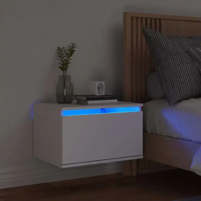 Wand-Nachttisch mit LED-Beleuchtung