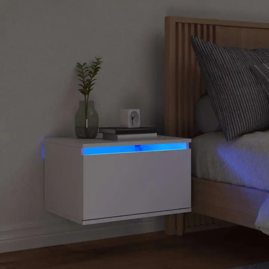 Wand-Nachttisch mit LED-Beleuchtung