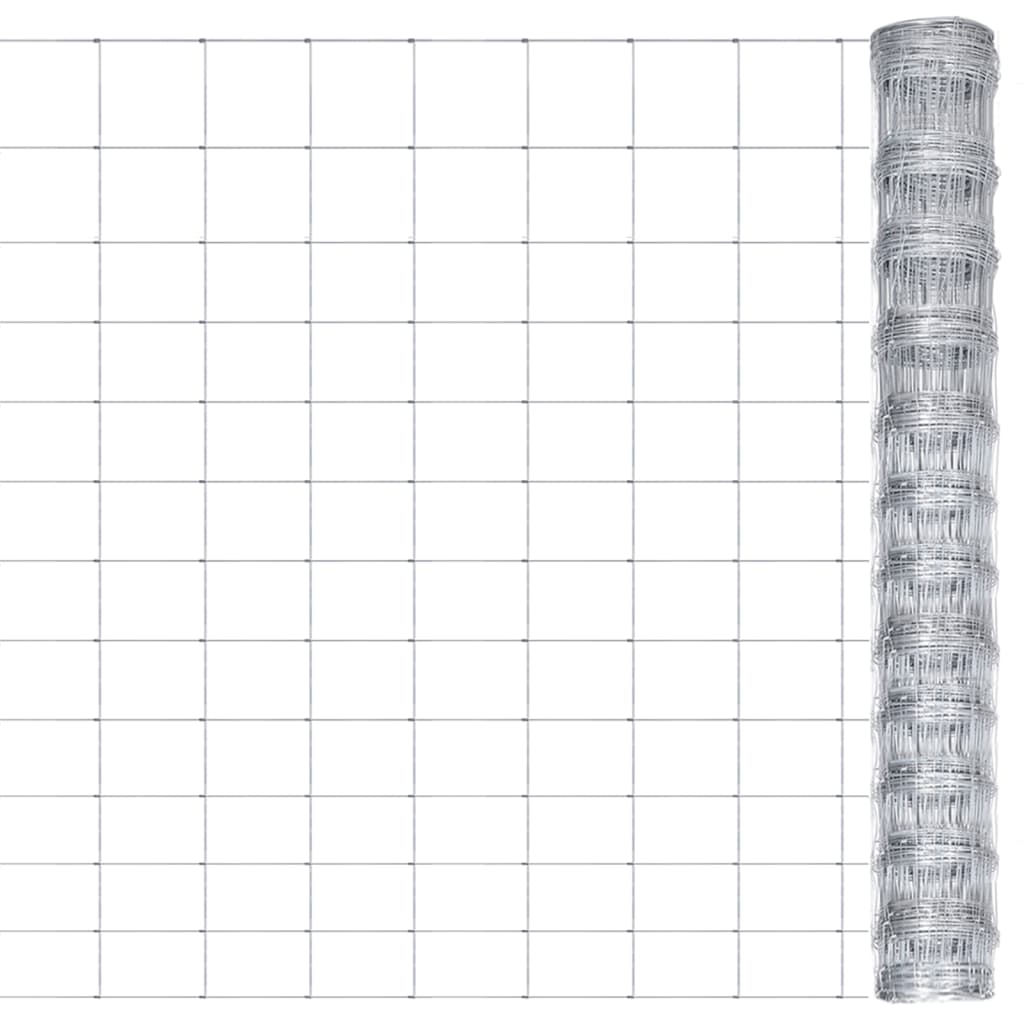 Garden Fence Galvanized 50x1.25 m Silver 50 X 1.25 M - Shop at LoveMi