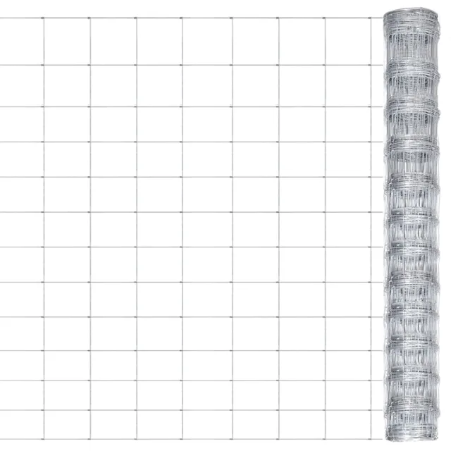 Garden Fence Galvanized 50x1.25 m Silver 50 X 1.25 M - Shop at LoveMi