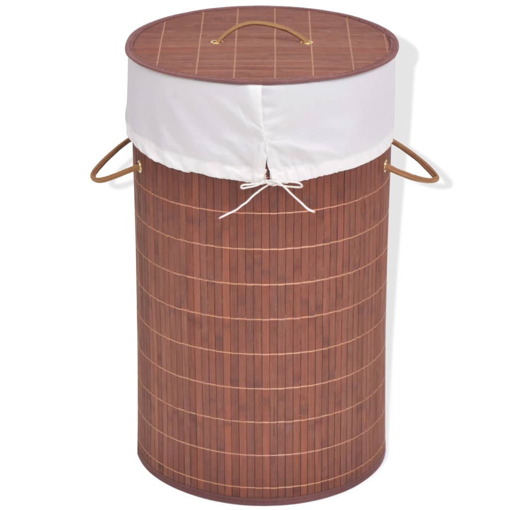 Round Laundry Basket Natural Round Laundry Basket Brown - Shop at LoveMi