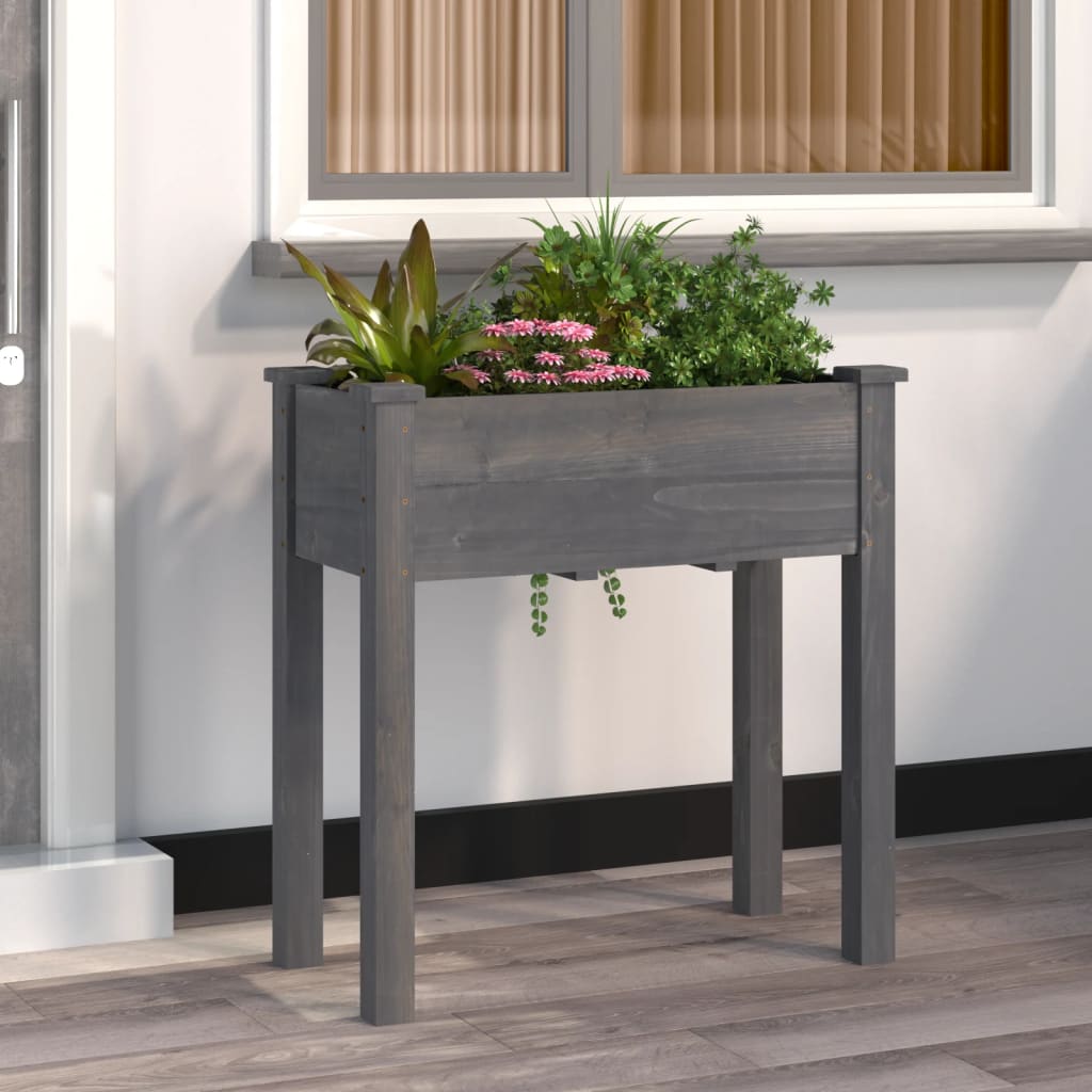   planter with insert 71x solid wood fir  