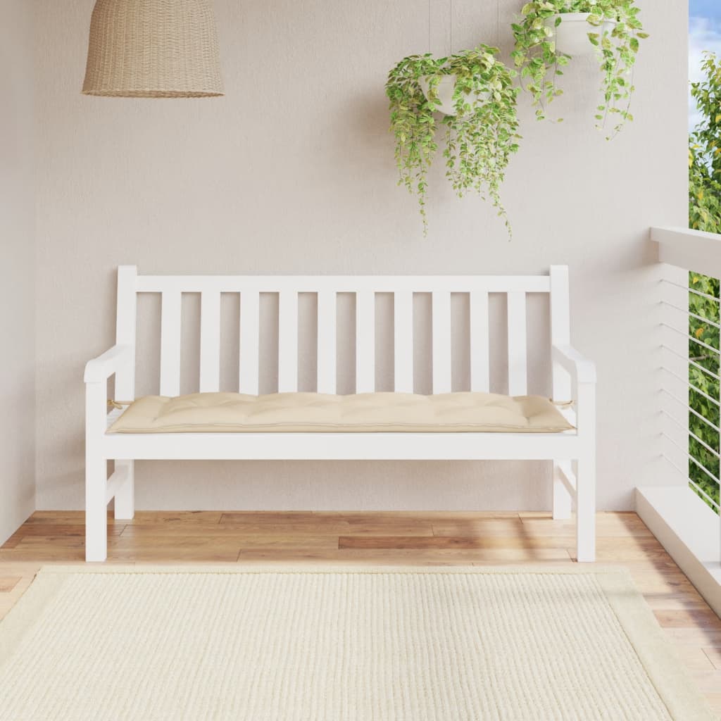 Garden Bench Cushion Anthracite Oxford Fabric Garden Bench Cushion Beige - Shop at LoveMi