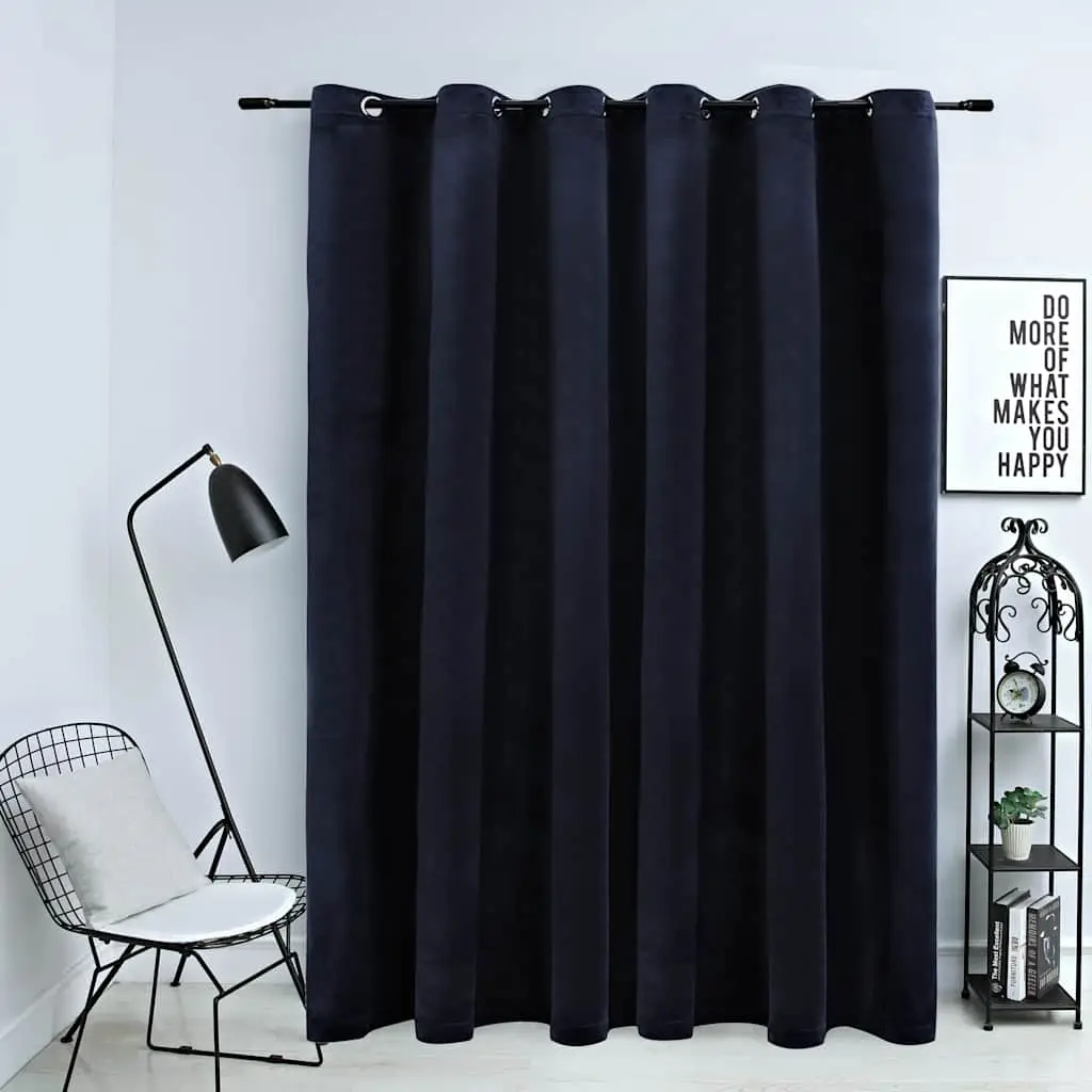 blackout curtain with metal eyelets, velvet. blackout curtain with