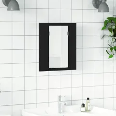 LED bathroom mirror cabinet 40x acrylic LED bathroom mirror cabinet 40x acrylic - Black - View 1