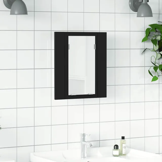 LED bathroom mirror cabinet 40x acrylic LED bathroom mirror cabinet 40x acrylic Black - Shop at LoveMi