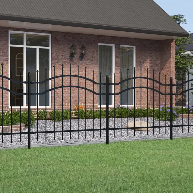 garden fence with spearhead, powder coated garden fence with 140 Cm - Shop at LoveMi