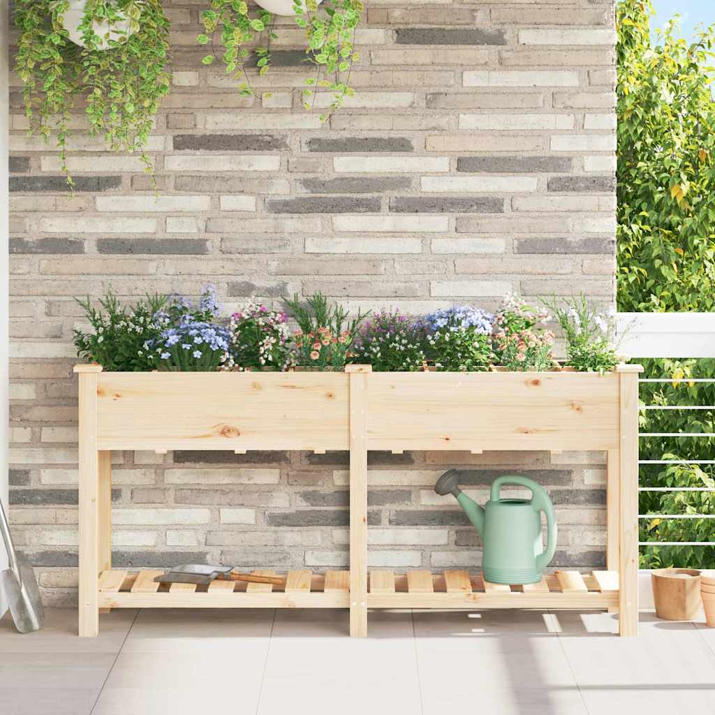Wooden Garden Planter with Shelf, picture 6 of 7