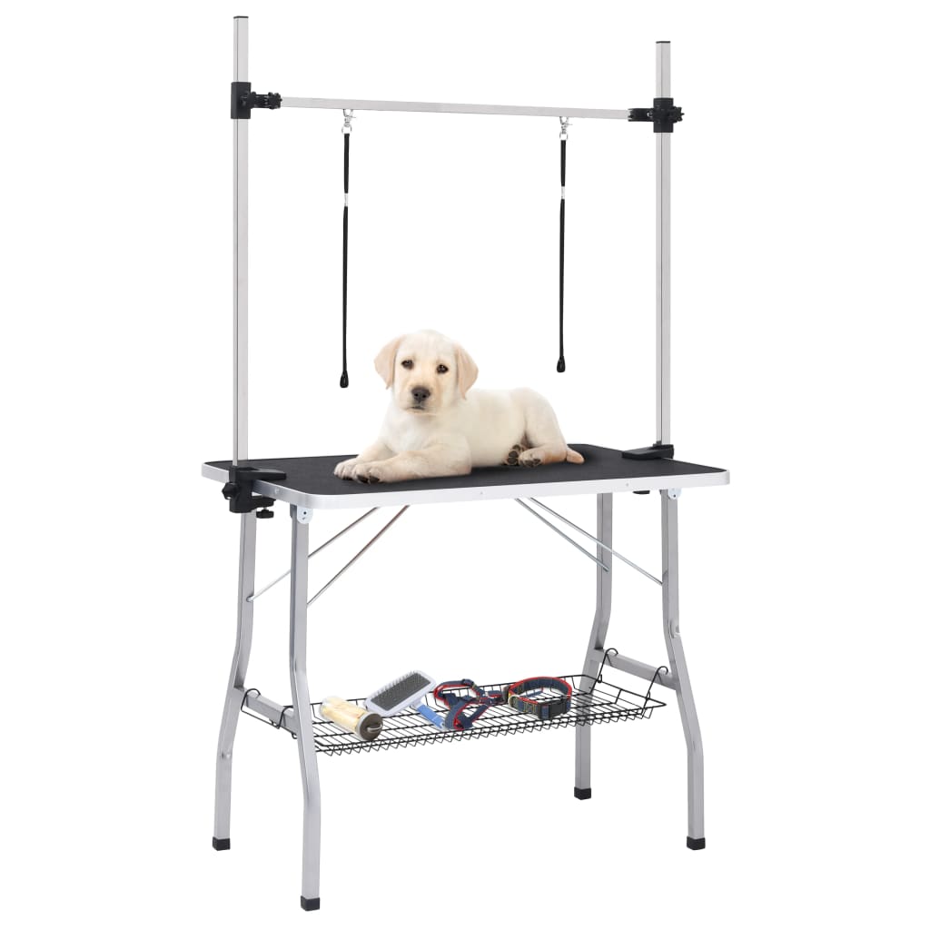 Adjustable Grooming Table for Dogs with 2 Loops 90 X 60 X 76 Cm - Shop at LoveMi