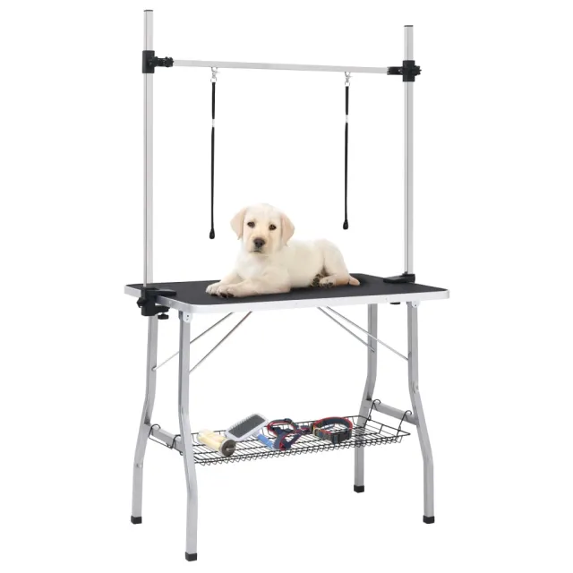 Adjustable Grooming Table for Dogs with 2 Loops 90 X 60 X 76 Cm - Shop at LoveMi