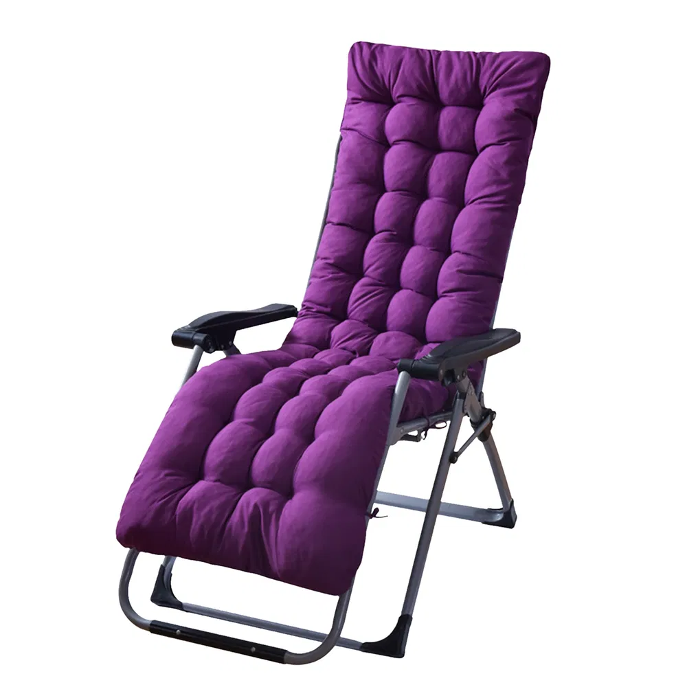 67x22in Chaise Lounger Cushion Recliner Rocking Chair Sofa Mat Deck Chair Cushion image 12