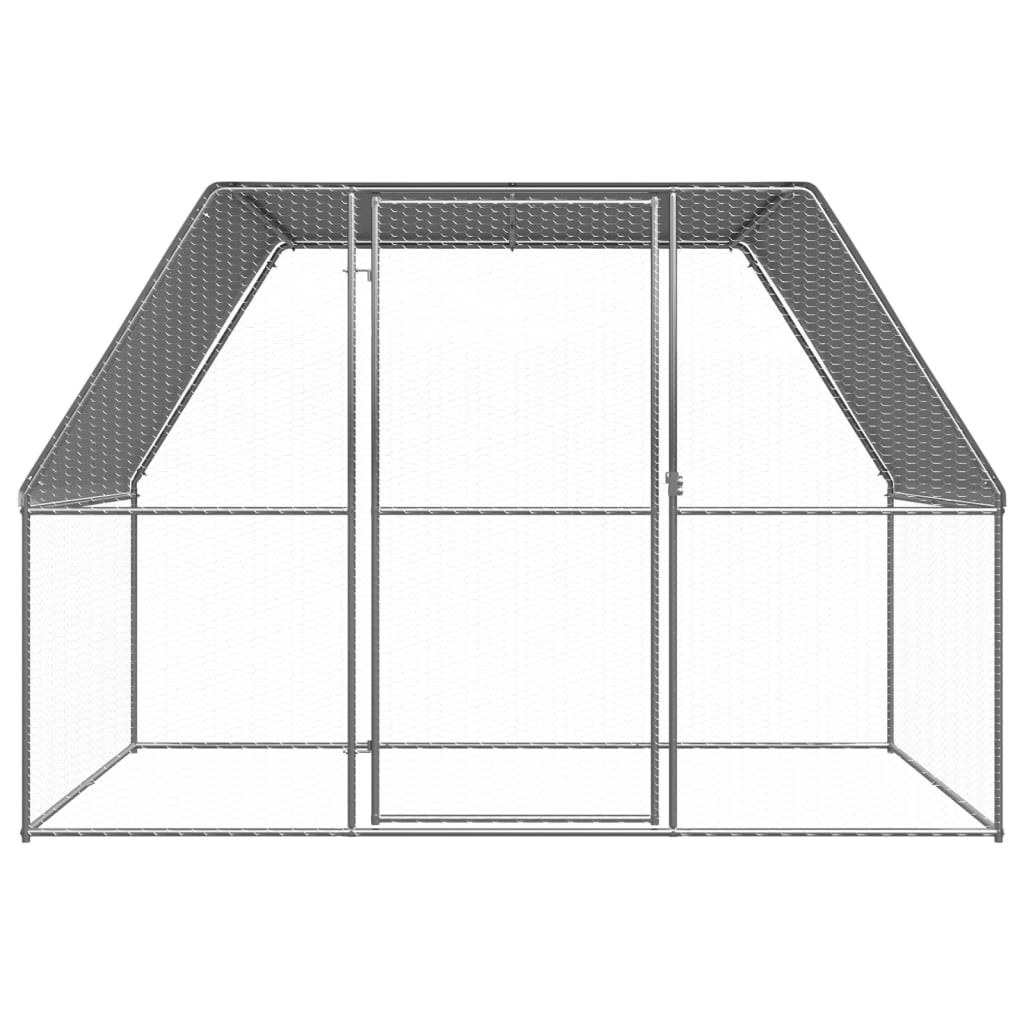   Outdoor Chicken Cage 3x2x2 m Galvanized