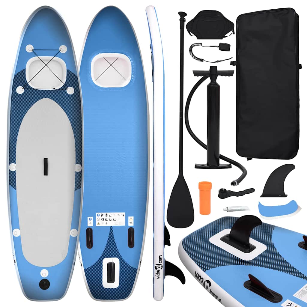 SUP Board Set Inflatable 300x   SUP Board Set Inflatable 300x – Sea blue, 330 x 76 x 10 cm