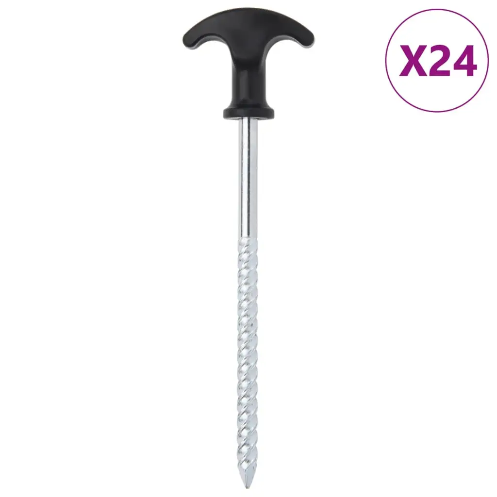 tent pegs 24 pieces 17 cm Ø7 mm