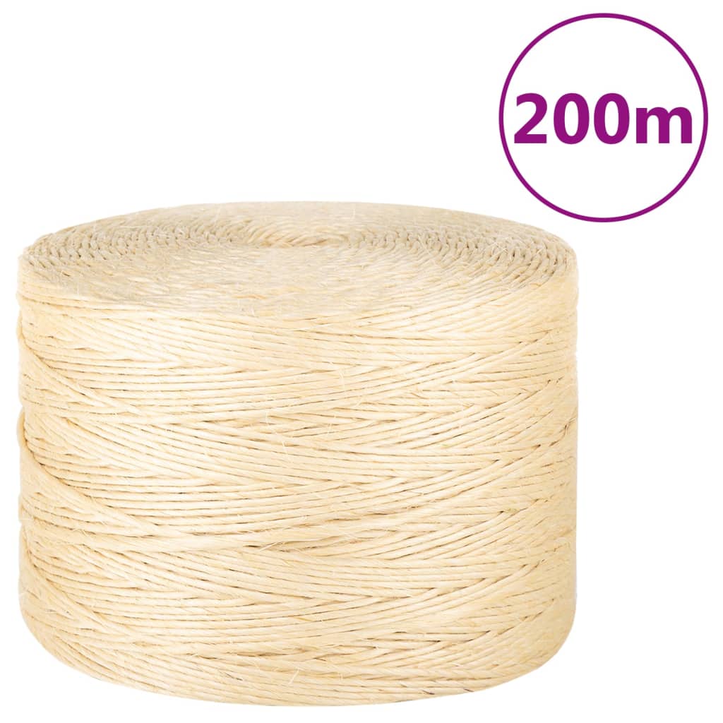 rope 100% sisal 3 mm 200 m
