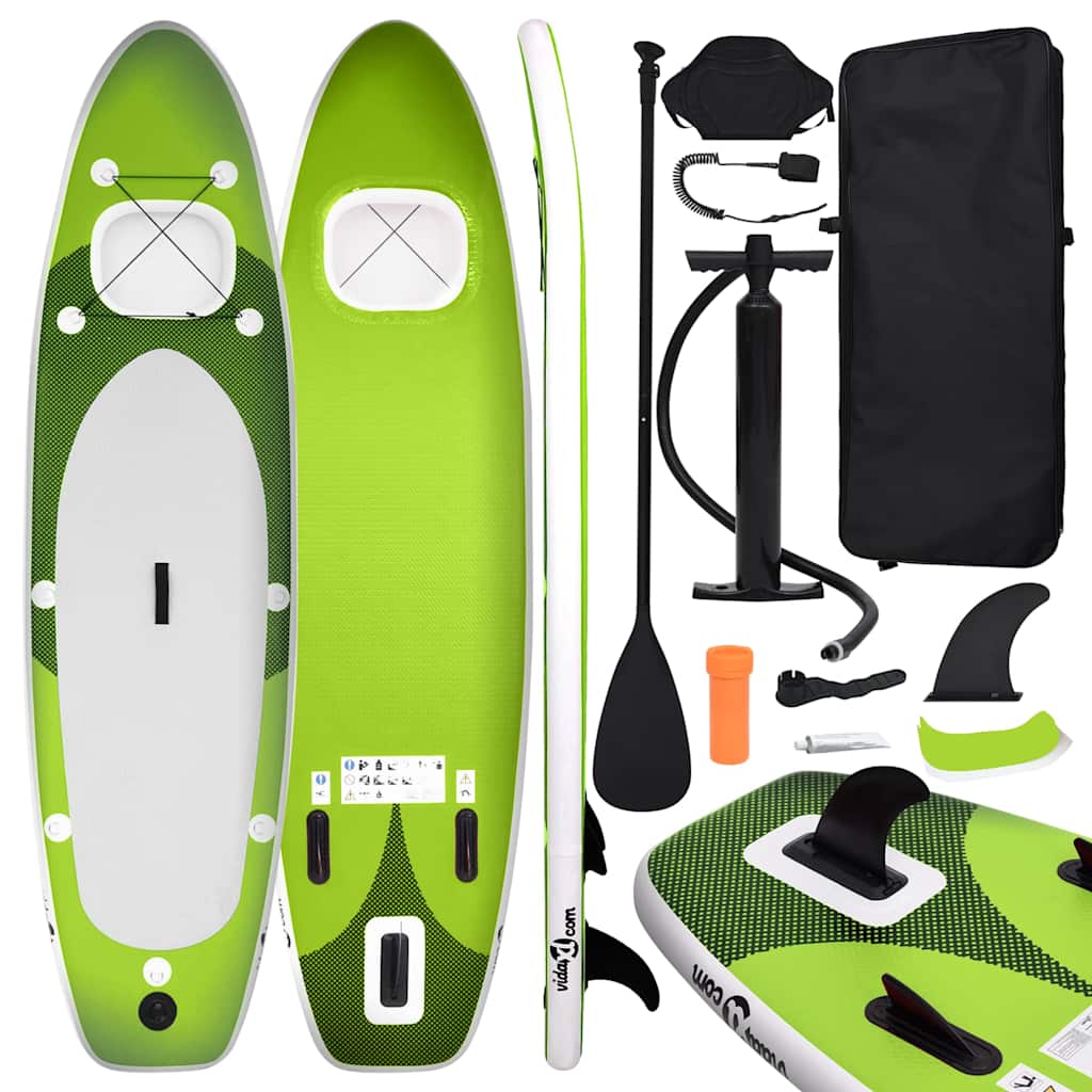 SUP Board Set Inflatable 300x   SUP Board Set Inflatable 300x – Green, 330 x 76 x 10 cm
