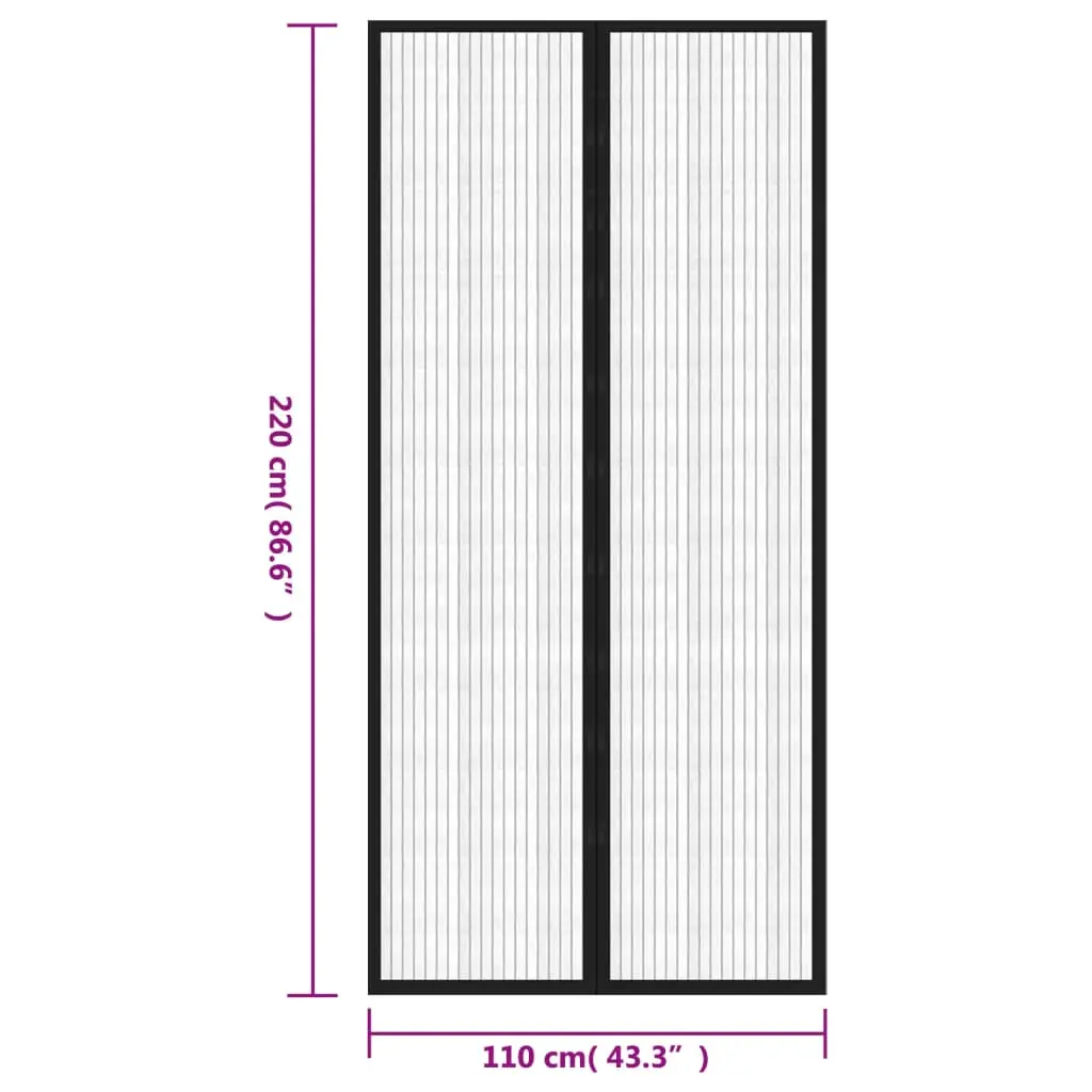 Fly Screen Door Curtains, 2 pcs. Magnetic   Fly Screen Door Curtain 2