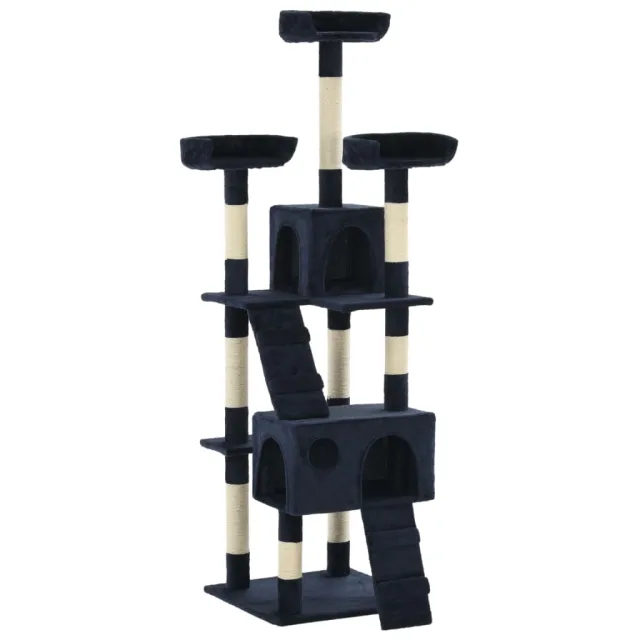 Cat Tree with Sisal Scratching Posts 170 cm Cat Tree Blue - Shop at LoveMi