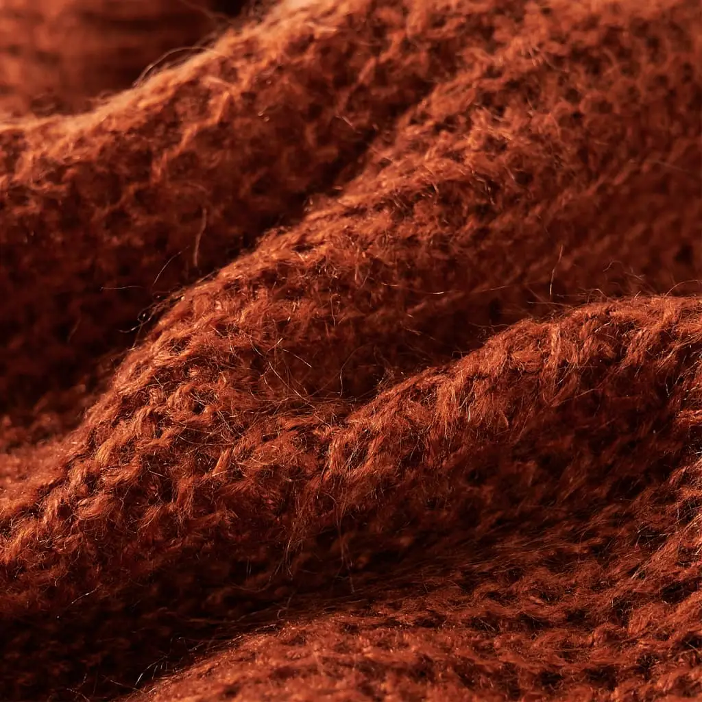 Children's knitted sweater vest, cognac, size 116
