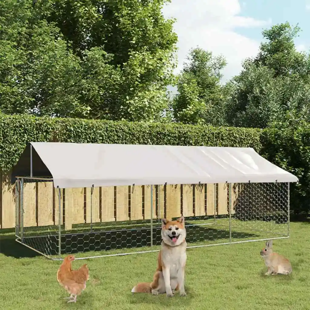 Outdoor Dog Kennel with Roof Outdoor Dog Kennel with - 400 X 200 X 150 Cm