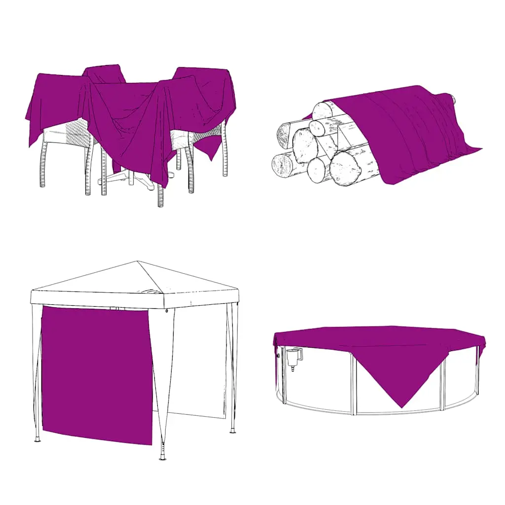 Transparent Tarpaulin with Eyelets 2x5 m Polyethylene
