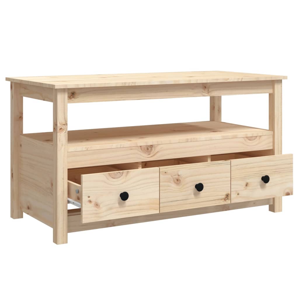Coffee Table 102x Solid Pine Wood Product Image