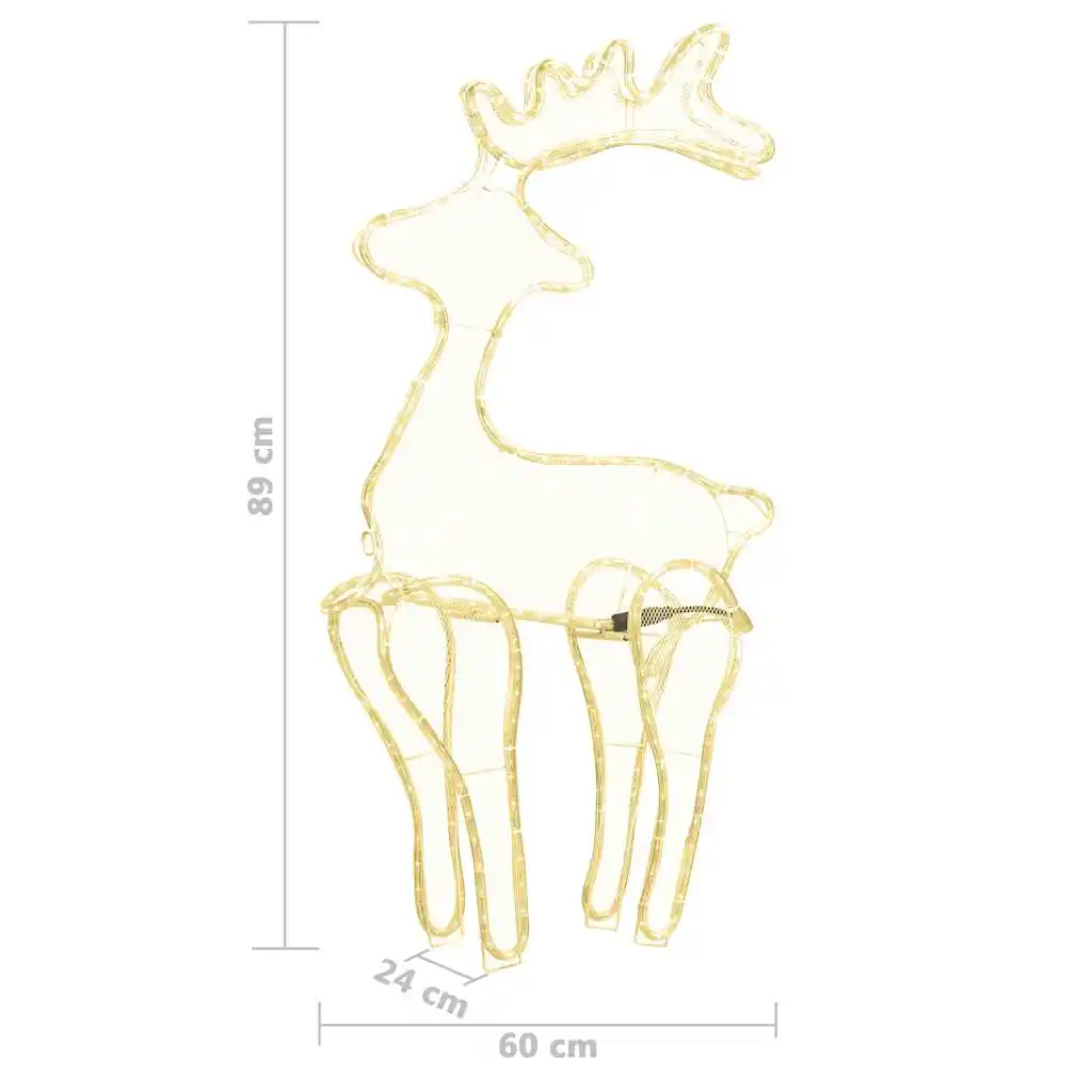 Reindeer Christmas Decoration with Mesh 306 LEDs 60x