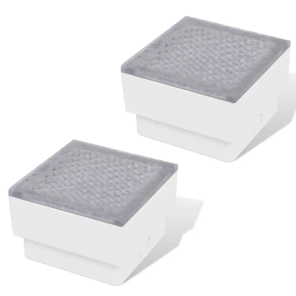 2 x LED recessed floor lights 100 x 100 x