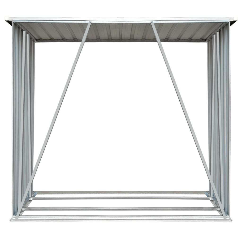   Galvanized Firewood Storage Unit 163 x   Galvanized Firewood Storage Unit