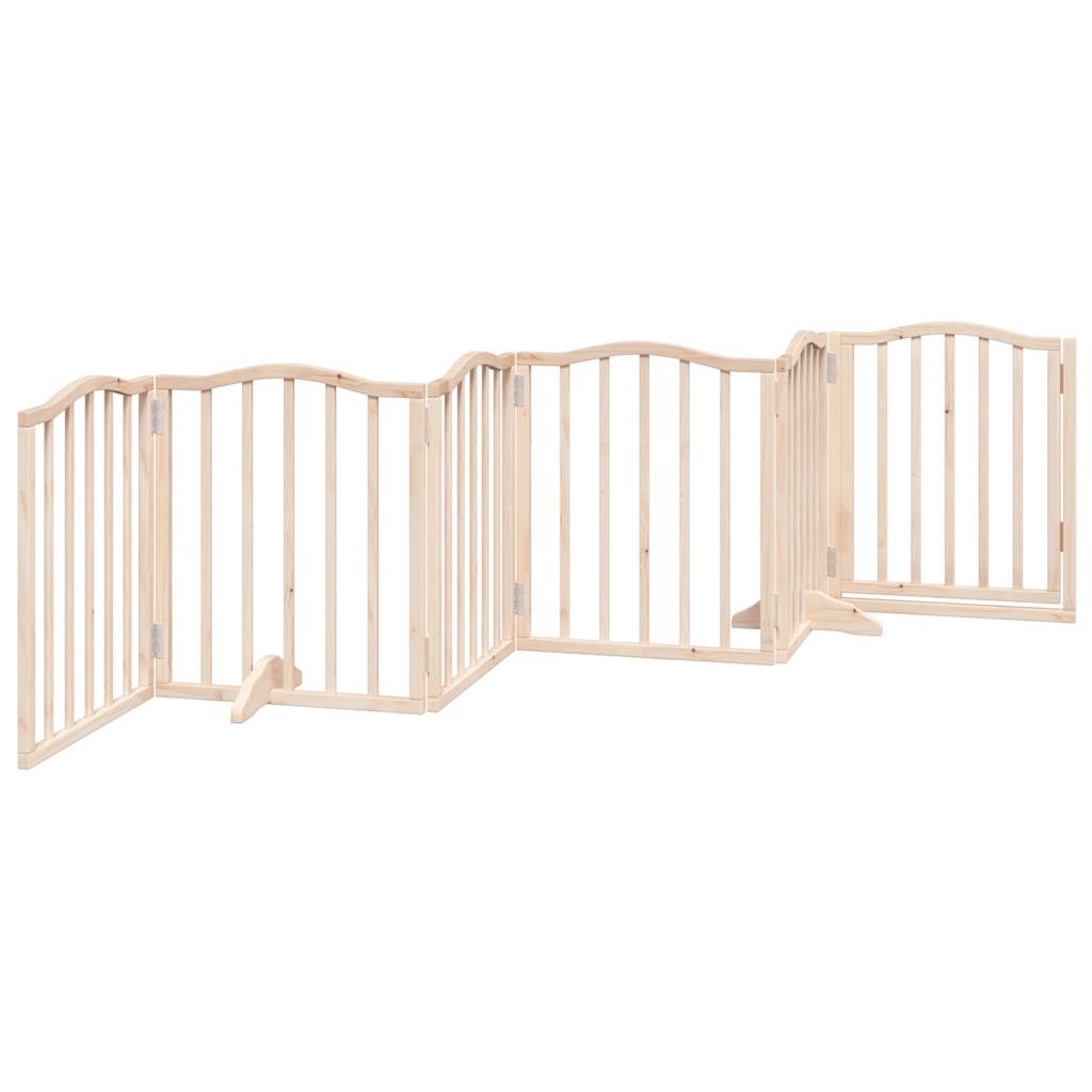   6-piece dog gate with door, foldable, 300 cm