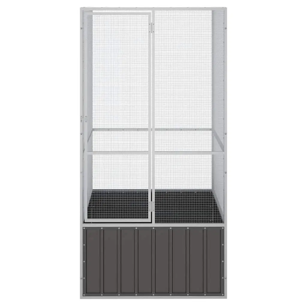 bird cage anthracite 111x107x211.5 cm Galvanized   bird cage