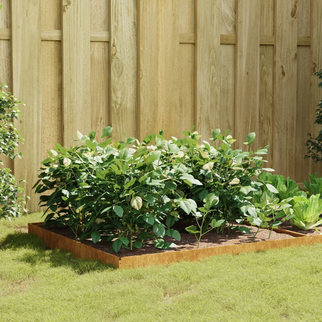   Raised Bed 100x100x18.5 cm Corten Steel   Raised Bed 100x